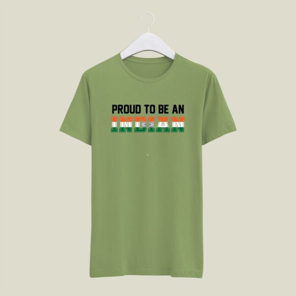 Proud to be indian print round neck t-shirt - Image 5
