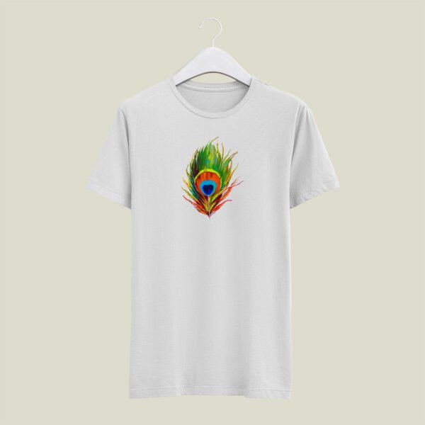 Mor pankh print round neck t-shirt - Image 4