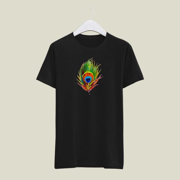 Mor pankh print round neck t-shirt - Image 3