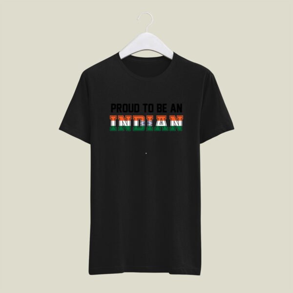 Proud to be indian print round neck t-shirt - Image 7