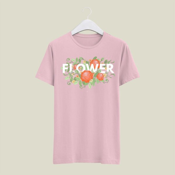 Flower print round neck t-shirt - Image 6