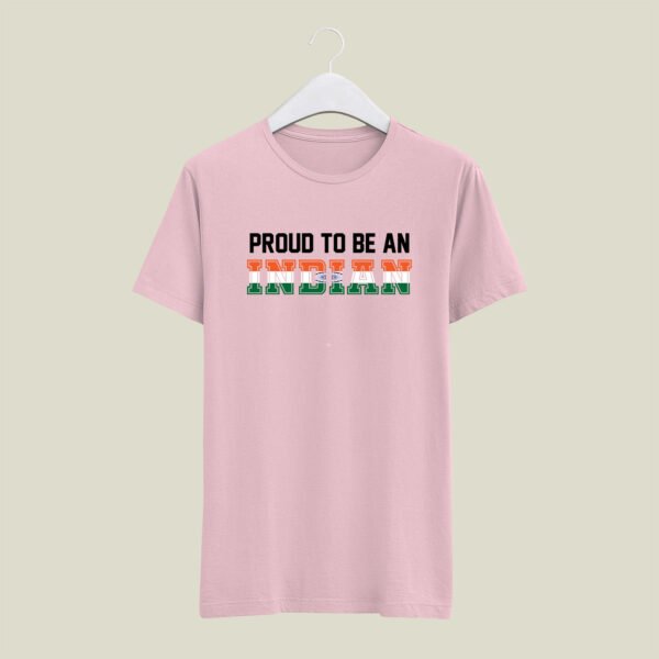Proud to be indian print round neck t-shirt - Image 6