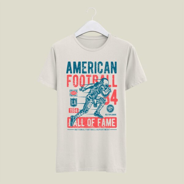 Round neck american football print t-shirt - Image 11