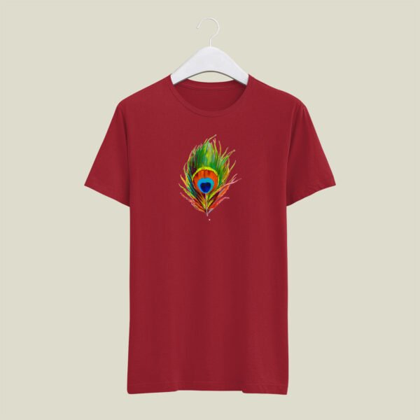 Mor pankh print round neck t-shirt - Image 9