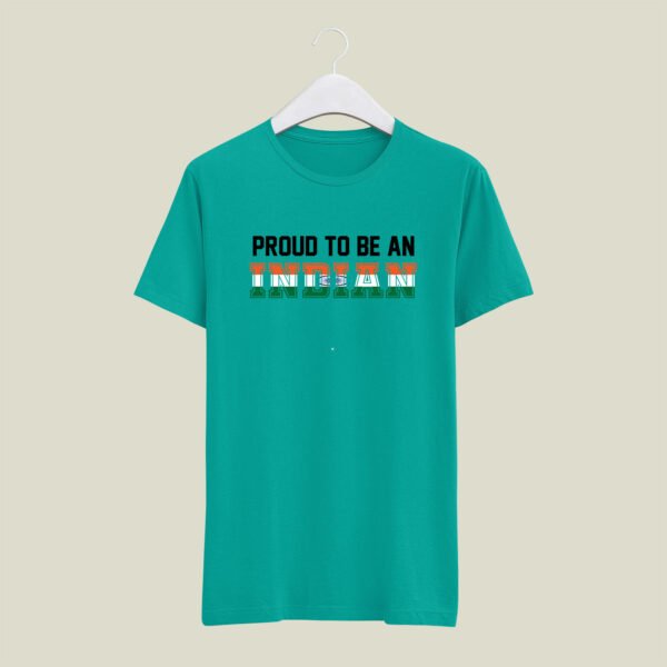 Proud to be indian print round neck t-shirt - Image 3