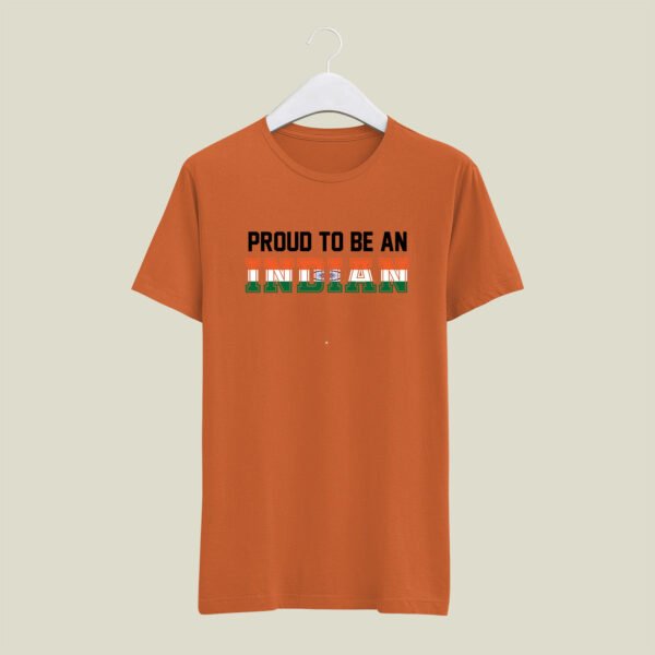 Proud to be indian print round neck t-shirt - Image 2