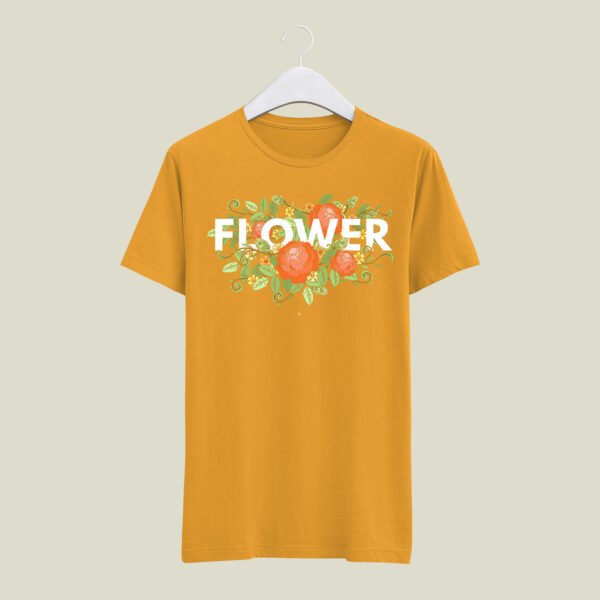 Flower print round neck t-shirt - Image 12