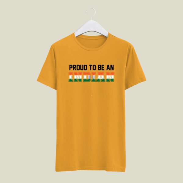 Proud to be indian print round neck t-shirt - Image 11