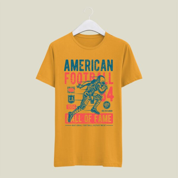 Round neck american football print t-shirt - Image 7