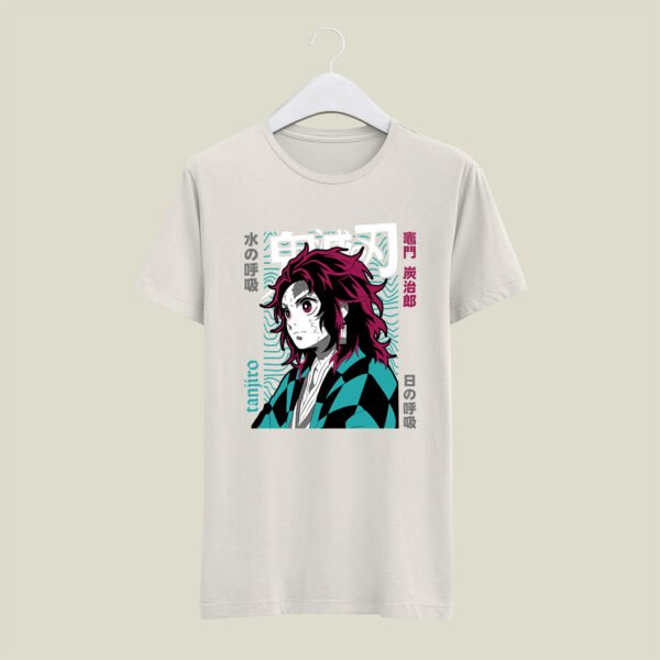 Tanjiro print cotton casual T-Shirt - Image 6