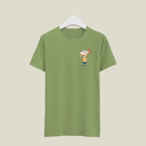 Cartoon print casual cotton T-Shirt