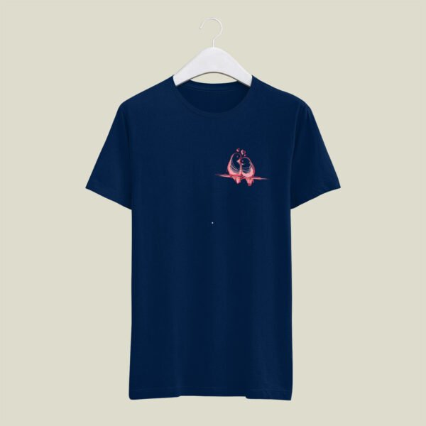 Bird print casual cotton t-shirt