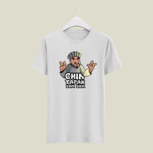 Chin tapak tam tam print casual cotton T-SHIRT