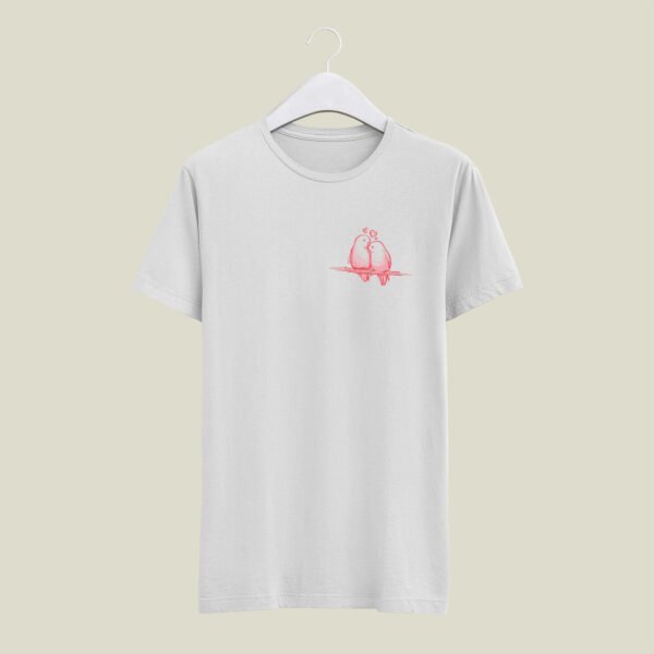 Bird print casual cotton t-shirt - Image 11