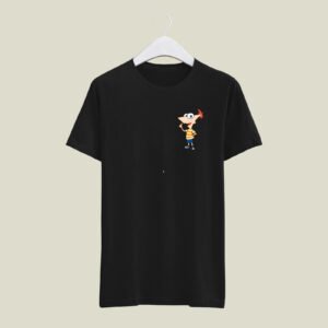 Cartoon print casual cotton T-Shirt