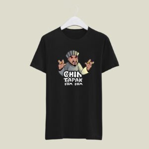 Chin tapak tam tam print casual cotton T-SHIRT