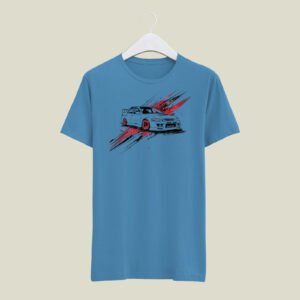Car print casual cotton T-Shirt