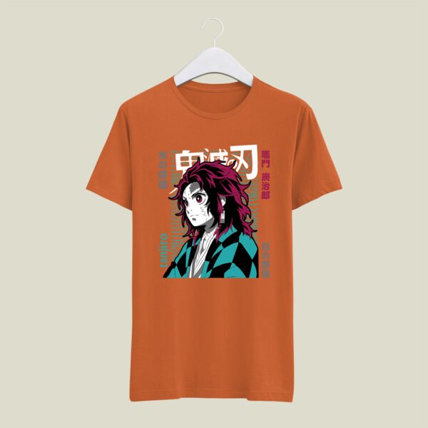 Tanjiro print cotton casual T-Shirt - Image 4