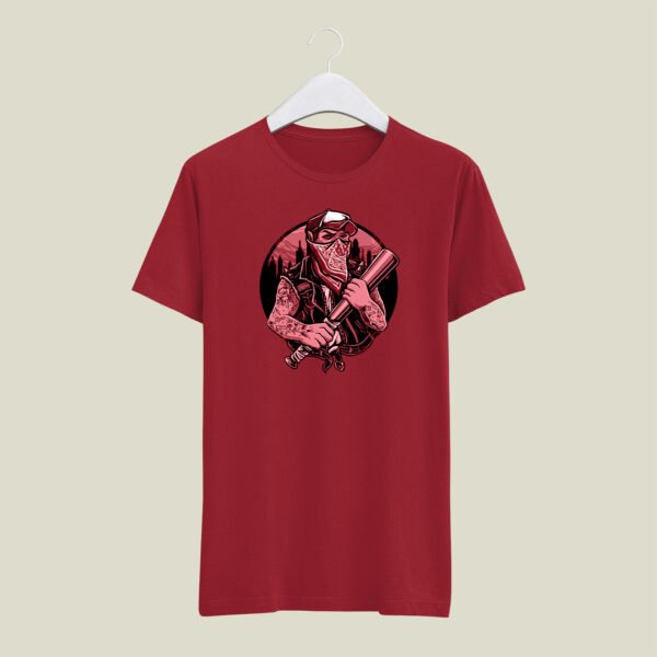 Gangster print casual cotton T-SHIRT - Image 10
