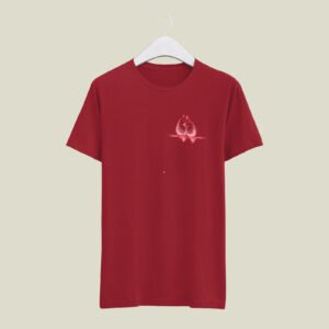 Bird print casual cotton t-shirt
