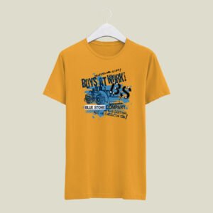 Boys at work printed casual cotton T-SHIRT