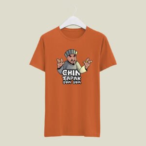 Chin tapak tam tam print casual cotton T-SHIRT