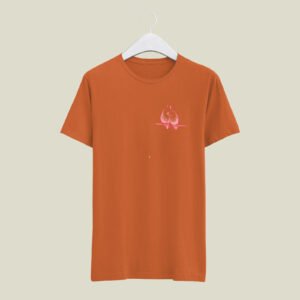Bird print casual cotton t-shirt