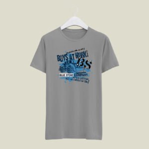 Boys at work printed casual cotton T-SHIRT