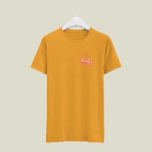 Bird print casual cotton t-shirt