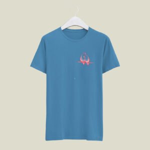 Bird print casual cotton t-shirt
