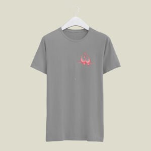 Bird print casual cotton t-shirt