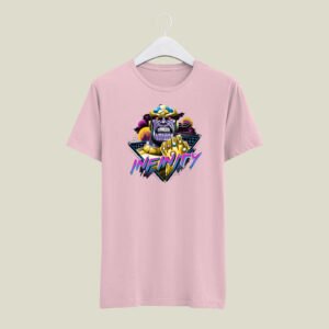 Infinity print casual cotton T-SHIRT