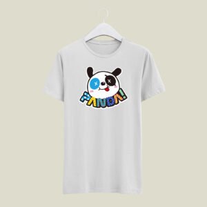 Panda print casual cotton T-SHIRT