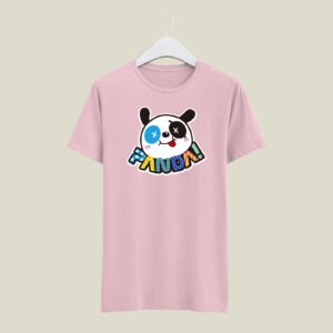 Panda print casual cotton T-SHIRT