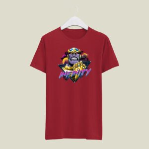 Infinity print casual cotton T-SHIRT