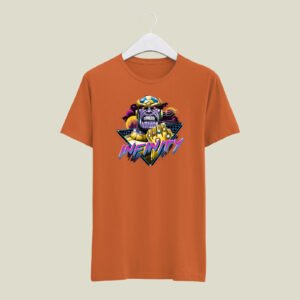Infinity print casual cotton T-SHIRT