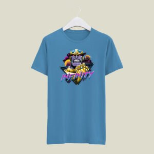 Infinity print casual cotton T-SHIRT