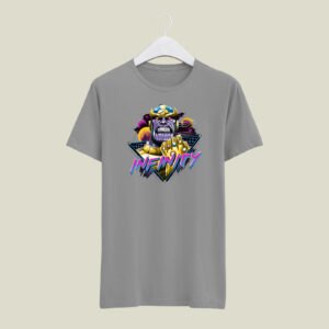 Infinity print casual cotton T-SHIRT