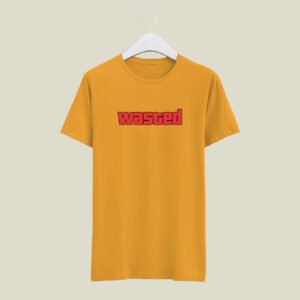 Wasted print casual cotton T-SHIRT