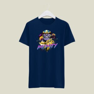 Infinity print casual cotton T-SHIRT