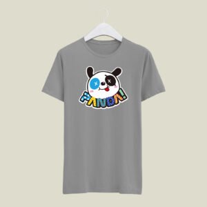 Panda print casual cotton T-SHIRT