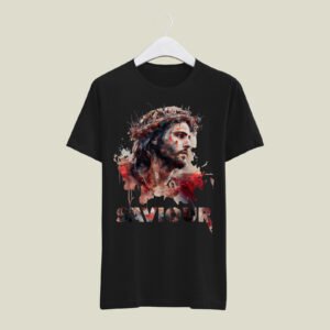 Savior print casual T-SHIRT (180 GSM)
