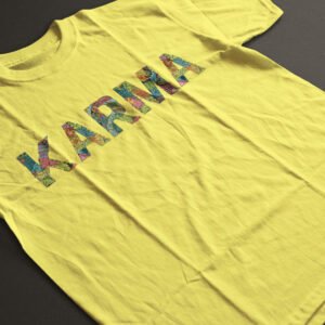 Karma print casual T-SHIRT (180 GSM)
