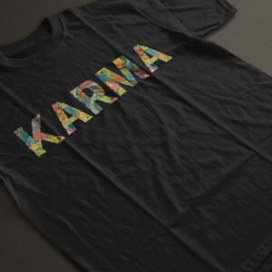 Karma print casual T-SHIRT (180 GSM)