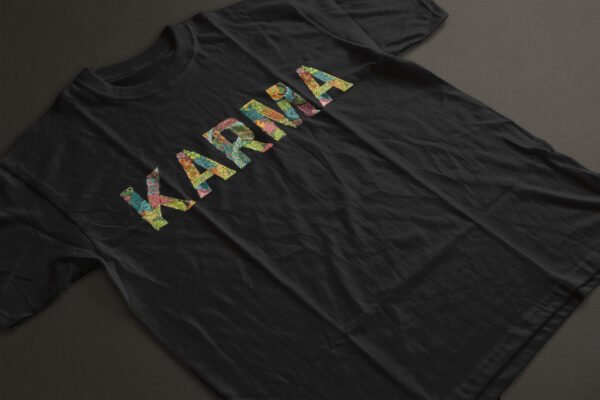 Karma print casual T-SHIRT (180 GSM)