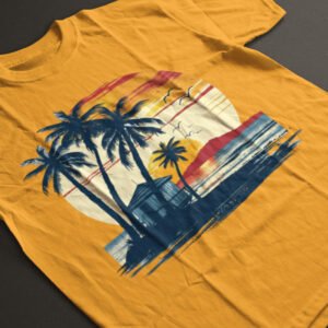 Casual printed cotton T-SHIRT